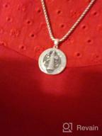 img 1 attached to 📿 Seiyang Sterling Silver St Michael/St Christopher Necklace: Protecting Men and Women with Archangel Catholic Coin Jewelry review by Harry Tulsa