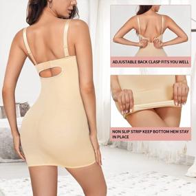 img 3 attached to Streamline Your Figure With REYEOGO Women'S Slimming Bodysuit With Built-In Bra