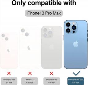 img 3 attached to Sieeck Non-Slip For IPhone 13 Pro Max Case,Mil-Grade Protective Phone Cases Shockproof Cover Case 6.7 Inch (2021), Silver