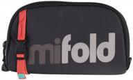 slate grey mifold designer carry bag - padded case for mifold original booster seat with adjustable handle logo