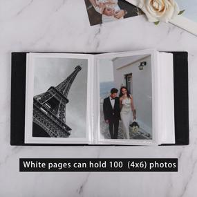 img 3 attached to Preserve Your Precious Memories With RECUTMS Pink PU Leather Photo Album - Holds 100 4X6 Photos