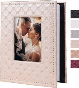 img 4 attached to Preserve Your Precious Memories With RECUTMS Pink PU Leather Photo Album - Holds 100 4X6 Photos