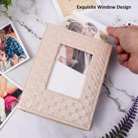 img 1 attached to Preserve Your Precious Memories With RECUTMS Pink PU Leather Photo Album - Holds 100 4X6 Photos