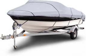 img 4 attached to 🚤 Budge B-1201-X6 1200 Denier V-Hull Runabout Boat Cover: Waterproof, Heavy Duty, UV Resistant
