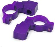 uxcell 2pcs purple 8mm thread dia мотоцикл руль зеркало заднего вида зажим кронштейн логотип