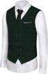 men's british style leisure business suit waistcoat - hanayome vs08 logo