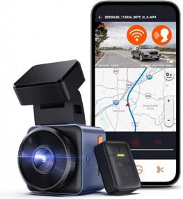img 4 attached to Vantrue E1 Mini Dash Cam With Voice Control, WiFi, And GPS - 2.5K 1944P, 1.54" LCD Screen, Night Vision, 24-Hour Parking Mode, Super Capacitor, Wireless Controller - Supports Up To 512GB