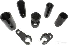 img 2 attached to 🔧 7-Piece ABN Oxygen Sensor Socket Tool Kit – 22mm (7/8in), 27mm, 29mm – Universal O2 Removal and Installation Set for all Vehicles