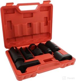 img 4 attached to 🔧 7-Piece ABN Oxygen Sensor Socket Tool Kit – 22mm (7/8in), 27mm, 29mm – Universal O2 Removal and Installation Set for all Vehicles