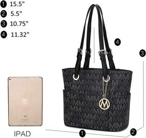 img 1 attached to MKF Shoulder Handbag Women Satchel Tote Women's Handbags & Wallets at Totes