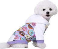 🐶 miaododo puppy dog hoodie with pocket - small medium dogs hooded sweatshirt - pet clothes sweaters with fleece hat - cat hoodies coat for winter логотип