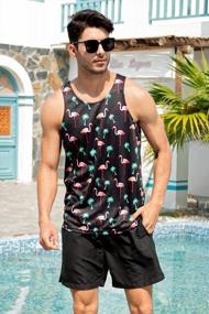 img 3 attached to Experience Unmatched Comfort And Style In Idgreatim Men'S 3D Graphic Tank Tops - Perfect For Gym And Workouts!
