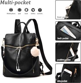 img 2 attached to 👜 Stylish and Functional: Lightweight Women's Handbags & Wallets with Multi-Pocket Capacity - Fashionable Backpacks for the Chic Shoulder