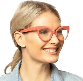 img 2 attached to Oversized Cat Eye 👓 Women's Reading Glasses by 2SeeLife