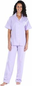 img 4 attached to Cozy Up In Style With Sleepyheads Women'S Cotton Button-Down Lounger Pajama Set
