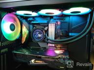 img 1 attached to 💦 GIGABYTE AORUS RGB AIO Liquid Cooler 360mm Radiator, Triple 120mm Windforce PWM Fans, Full Color LCD Display, Advanced RGB Lighting and Control, Intel 115X/2066, AMD AM4/TR4 Compatible review by Nguyen Kim Chi ᠌