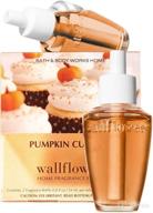 🎃 bath & body works pumpkin cupcake wallflowers: refreshing home fragrance refills - 2-pack (1.6 fl oz total) logo