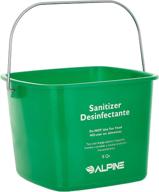 🧼 alpine industries commercial sanitizing pail bucket: 8 quart, green - top-quality for ultimate sanitization logo