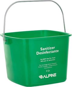 img 4 attached to 🧼 Alpine Industries Commercial Sanitizing Pail Bucket: 8 Quart, Green - Top-Quality for Ultimate Sanitization