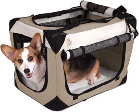 img 4 attached to PetLuv Premium Carrier Foldable Shoulder Dogs - Crates, Houses & Pens