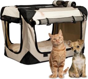 img 3 attached to PetLuv Premium Carrier Foldable Shoulder Dogs - Crates, Houses & Pens