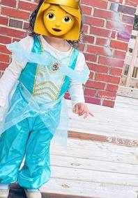 img 4 attached to Classic Toddler Jasmine Costume For Kids - Perfect For Halloween!