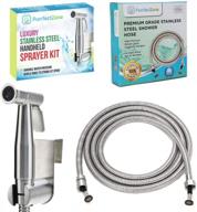 long hose bidet: purrfectzone with 98-inch hose for enhanced reach logo