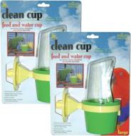 🐦 jw pet company clean cup large feeder and water cup bird accessory, pack of 2 logo