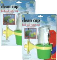 🐦 jw pet company clean cup large feeder and water cup bird accessory, pack of 2 логотип