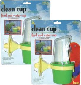 img 1 attached to 🐦 JW Pet Company Clean Cup Large Feeder and Water Cup Bird Accessory, Pack of 2