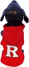 img 2 attached to NCAA Rutgers Scarlet Knights Hooded Dog Shirt in Cotton Lycra Blend