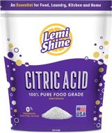 lemi shine citric acid 5lb bag - pure food-grade flavor enhancer & all-natural preservative, fragrance free for bath bombs, cooking, canning, & homemade cleaning supplies logo