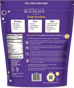 img 3 attached to Lemi Shine Citric Acid 5lb Bag - Pure Food-Grade Flavor Enhancer & All-Natural Preservative, Fragrance Free for Bath Bombs, Cooking, Canning, & Homemade Cleaning Supplies