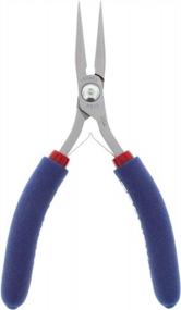 img 1 attached to Tronex Tools Short Chain Nose Pliers W/ Standard Handle & Tip Protector - 1 Piece