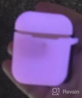 img 1 attached to Protect Your AirPods In Style With Hamile'S Front LED Visible Silicone Case - Perfect For Both Men And Women, Compatible With AirPods 1 & 2, With Keychain In Trendy Yellow Green-Nightglow Green review by Joshua Wheeler