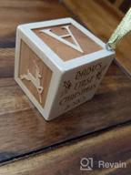 img 1 attached to Personalized Baby Block Wooden Keepsake Ornament 2022 Gift For Boy Or Girl - My First Babys Christmas Custom Engraved Newborn Infant Mom, Dad 1St Date By Glitzby review by Geoff Yates