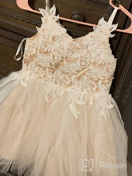 img 1 attached to MIACABELL One Shoulder Wedding Dresses for Girls - Pageant Clothing and Dresses review by Chris Lapan