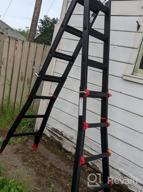 img 1 attached to 15Ft Aluminum Telescoping Extension Ladder - Multi-Position, Collapsible & 300Lb Capacity! review by Thunder Ballman