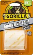 gorilla tough & wide heavy duty double sided mounting tape - 2" x 48", clear (1 pack) логотип