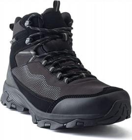 img 4 attached to SilentCare Waterproof Men's Hiking Boots: Lightweight, Non-Slip Mid-Rise Outdoor Shoes for Work, Trekking, Mountaineering & Winter Ankle Support