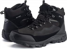 img 3 attached to SilentCare Waterproof Men's Hiking Boots: Lightweight, Non-Slip Mid-Rise Outdoor Shoes for Work, Trekking, Mountaineering & Winter Ankle Support