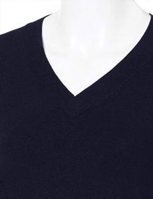 img 1 attached to JSCEND Women'S V-Neck Long Sleeve Solid Basic Soft Stretch Pullover Knit Sweater