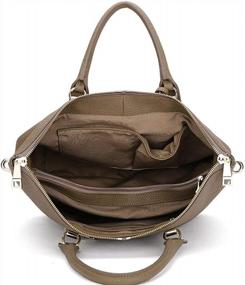 img 2 attached to Uscarmen Women'S Color Camel Big Size And Good Leather Shoulder Handbag