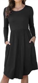 img 4 attached to Stylish And Practical: Levaca Women'S Casual Dress With Convenient Pockets