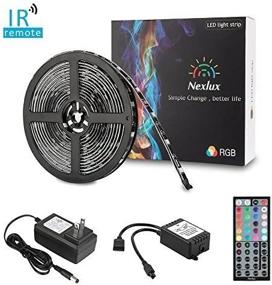 img 1 attached to Nexlux 16.4Ft RGB LED Strip Lights With 44 Keys Remote Controller For Home Decoration