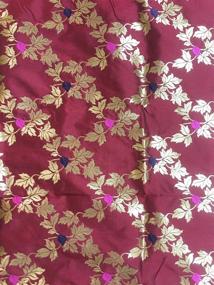 img 2 attached to 🧣 Magenta Banarasi Dupatta: Exquisite Pakistani Wedding Accessory for Women, via Scarves & Wraps