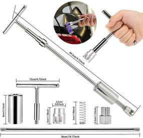 img 2 attached to 🚗 SUNCARLE Paintless Dent Repair Puller Kit - Effective 2-in-1 Slide Hammer T-Bar Tool with 18pcs Pulling Tabs for Car Body Hail Damage Removal