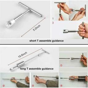 img 1 attached to 🚗 SUNCARLE Paintless Dent Repair Puller Kit - Effective 2-in-1 Slide Hammer T-Bar Tool with 18pcs Pulling Tabs for Car Body Hail Damage Removal