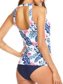 img 1 attached to MAXMODA Womens Tankini Swimsuits Swimwear Women's Clothing in Swimsuits & Cover Ups