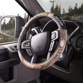 img 1 attached to 🚗 Enhance Your Driving Experience with Realtree Outfitters Camo Steering Wheel Cover for Auto Car Truck SUV Vehicle